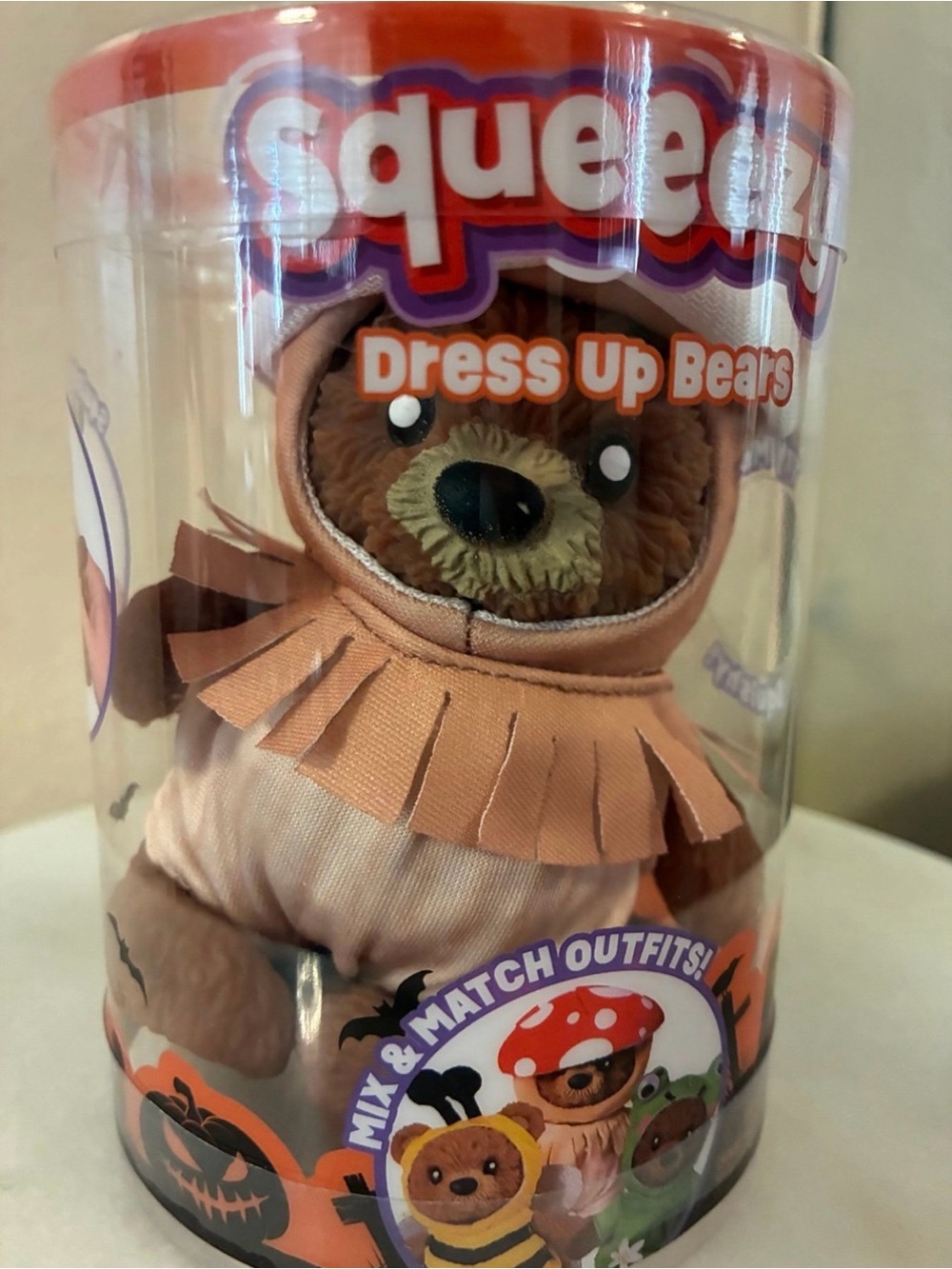 Squeeezy Dress Up Bears Plush Toy Halloween Costume